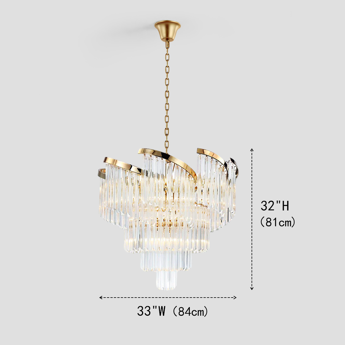 Garett Flow Crystal Chandelier