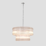 Ulysses Round Ribbed Glass Chandelier