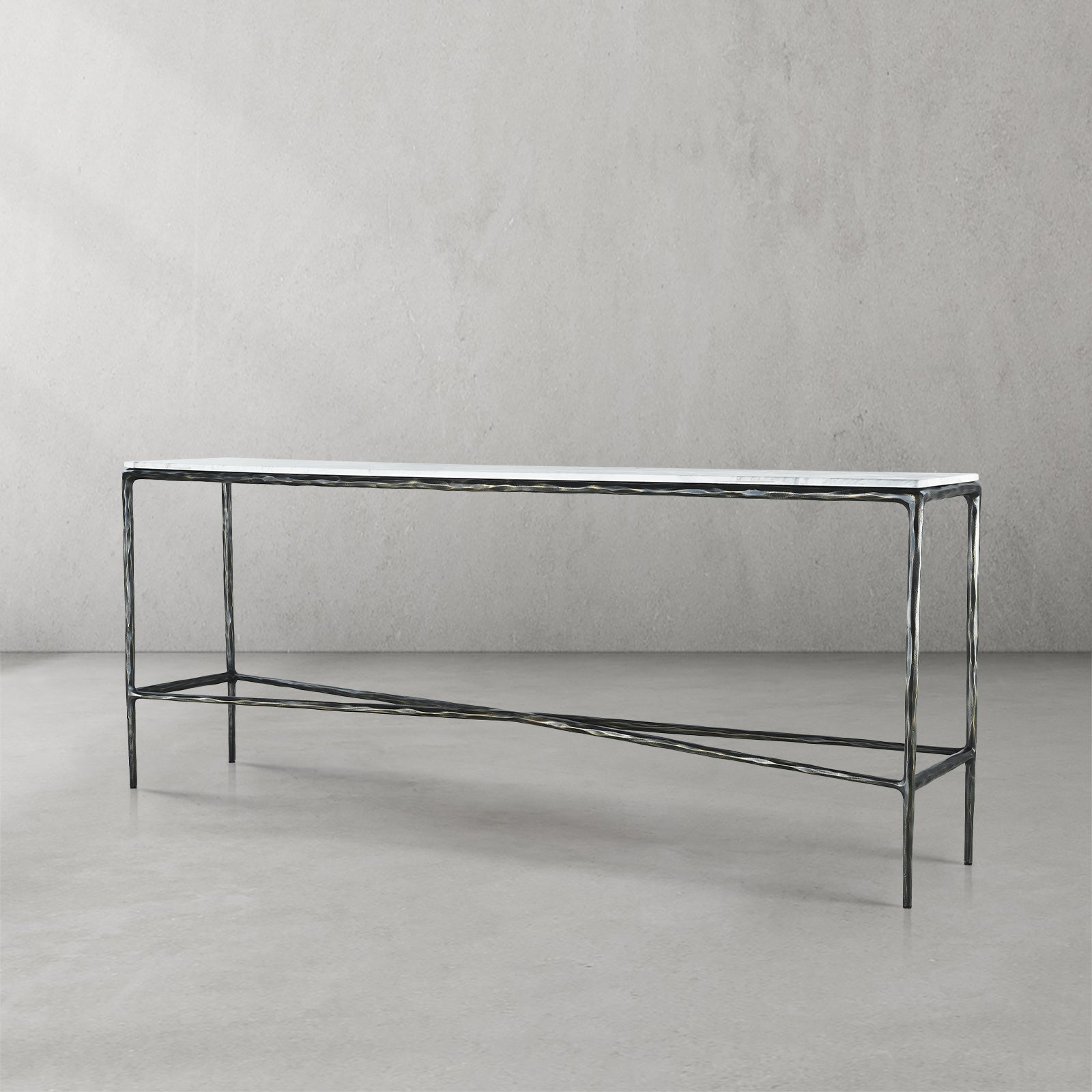 Thaddeus Rectangle Marble Console Table