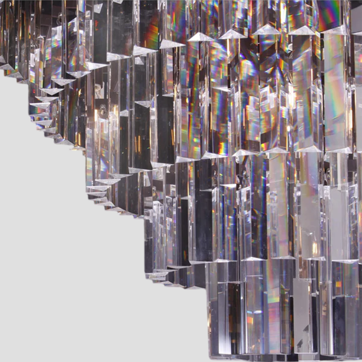 Beckett Multi-Tiered/ Layered Crystal Rod Chandelier