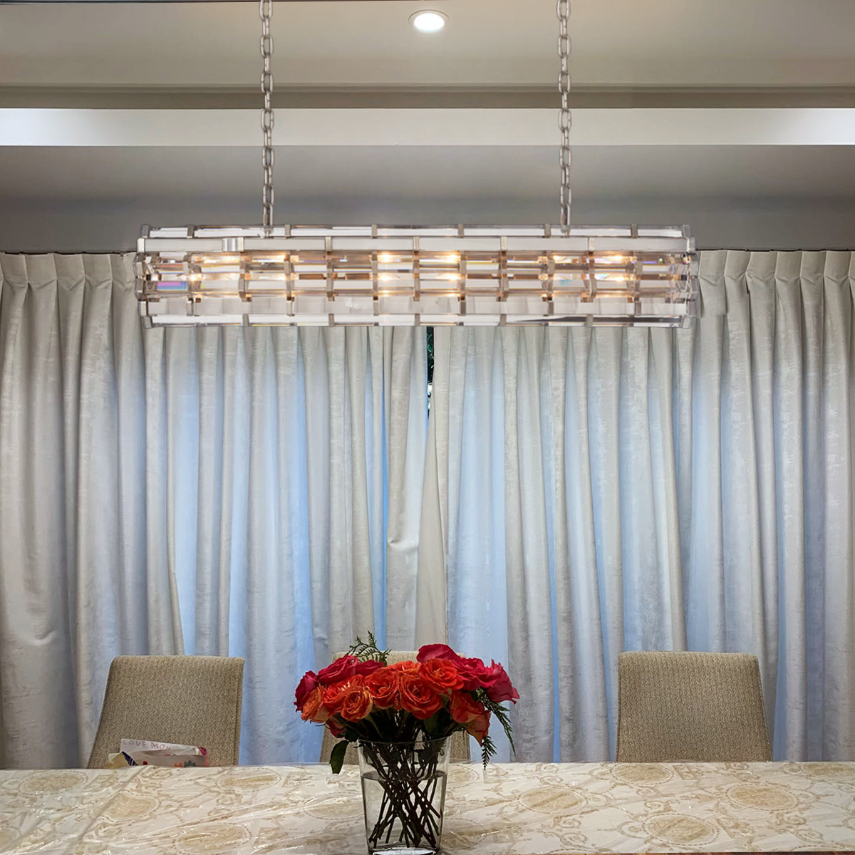 Teague Cylindrical/ Linear Chandelier