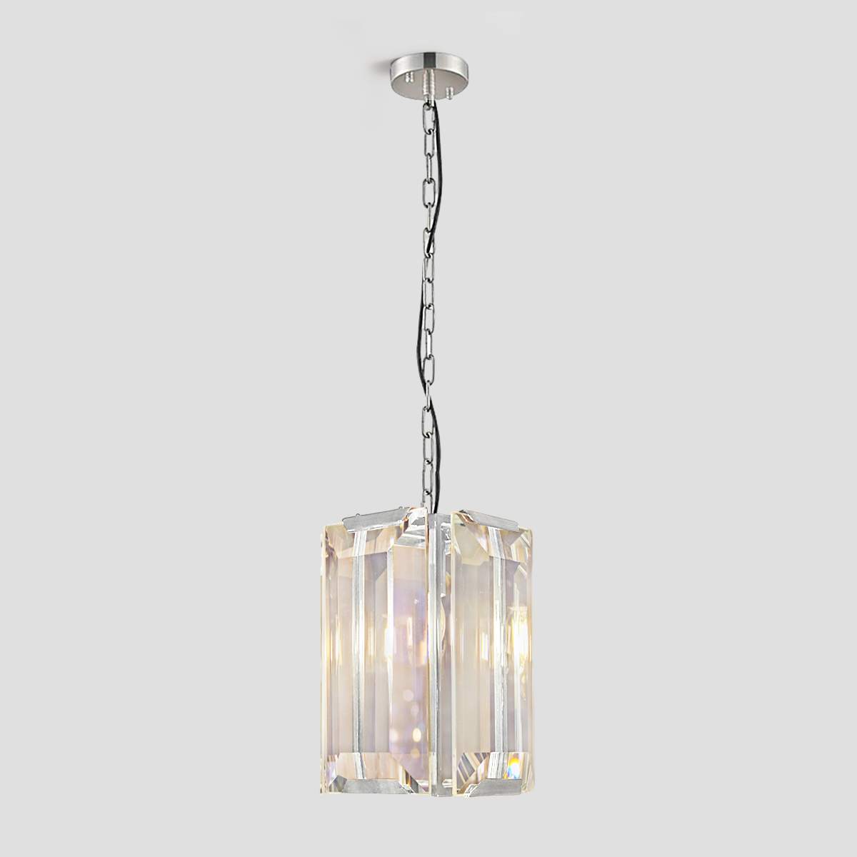 Malone Square Crystal Pendant