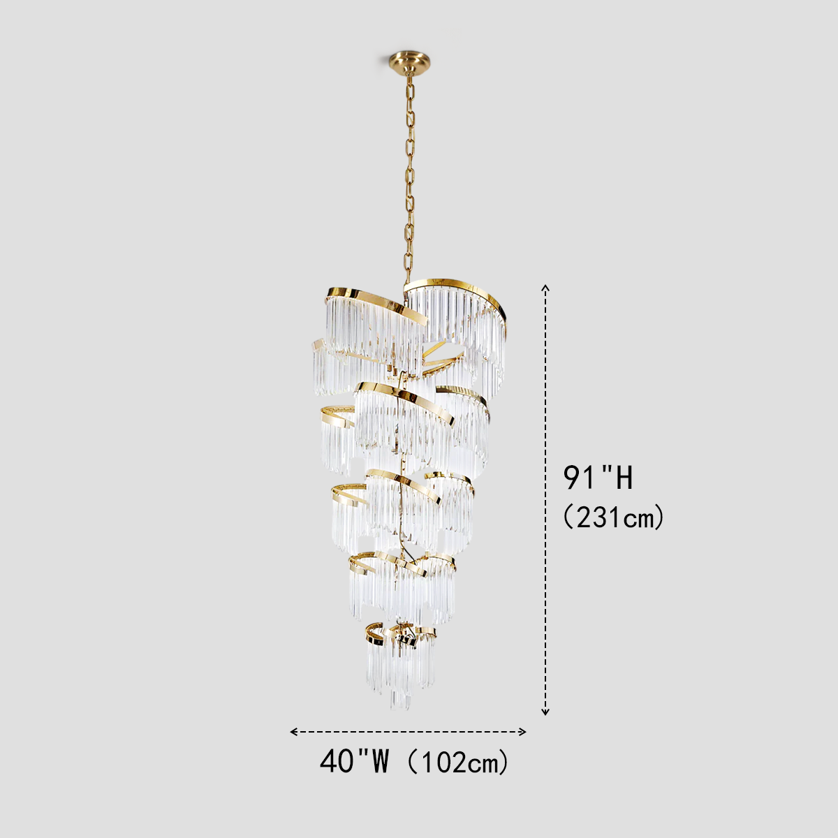 Garett Flow Crystal Chandelier