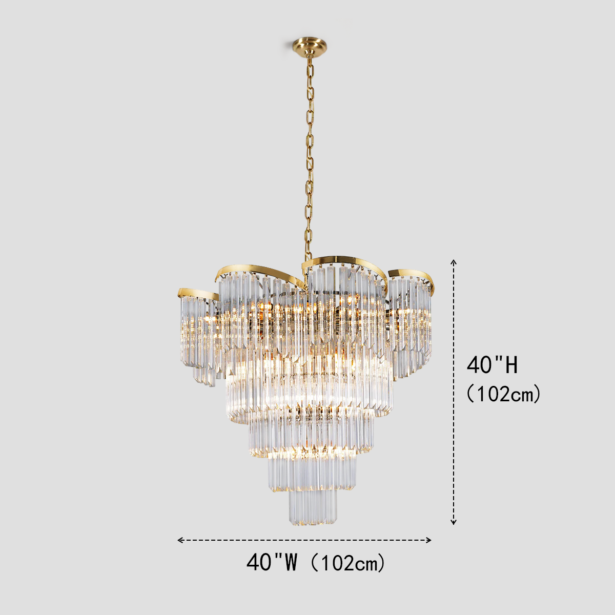 Garett Flow Crystal Chandelier