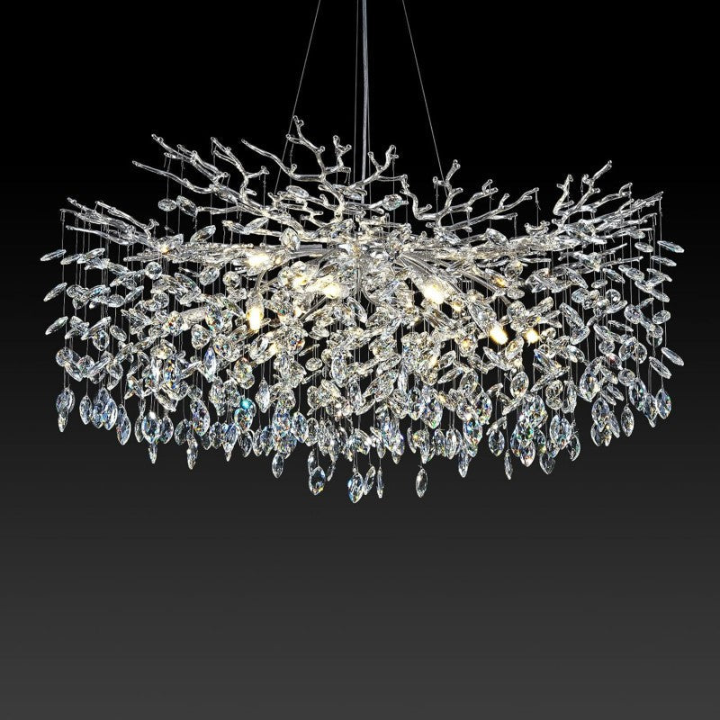 Modern Crystal Tree Branch Chandelier