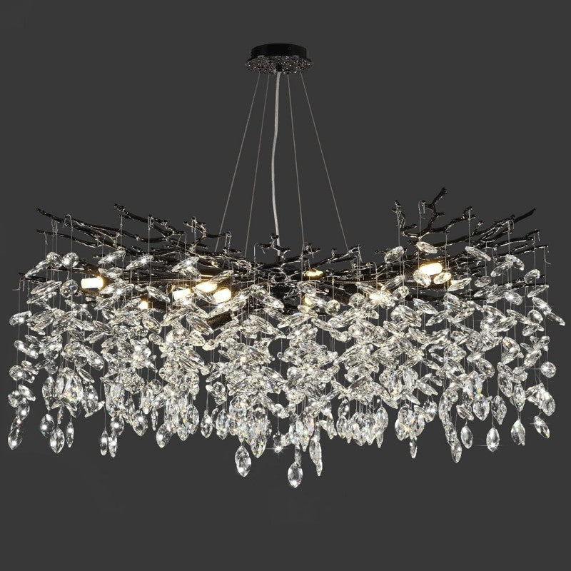 Modern Crystal Tree Branch Chandelier