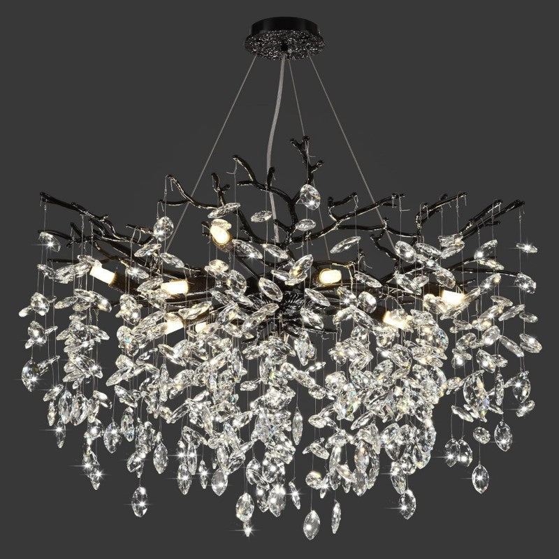 Modern Crystal Tree Branch Chandelier