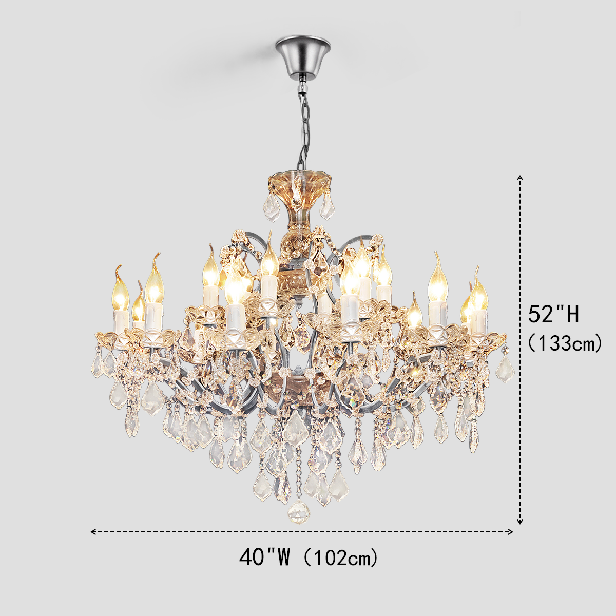 Classical Antique Crystal Chandelier