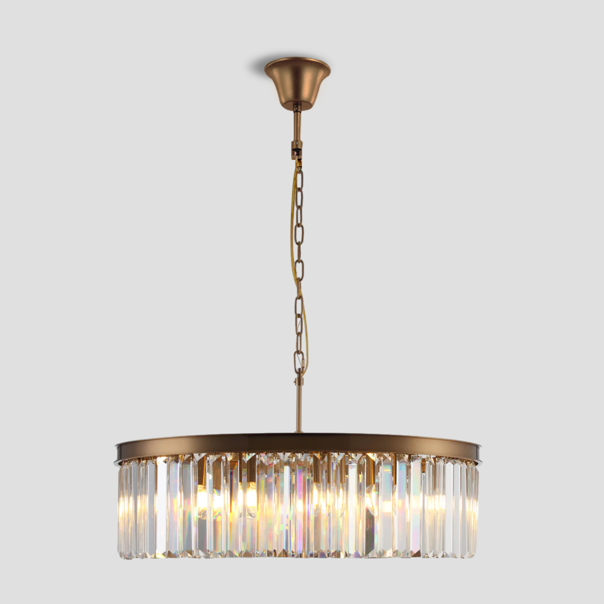 Beckett 1-Tier Crystal Round Chandelier