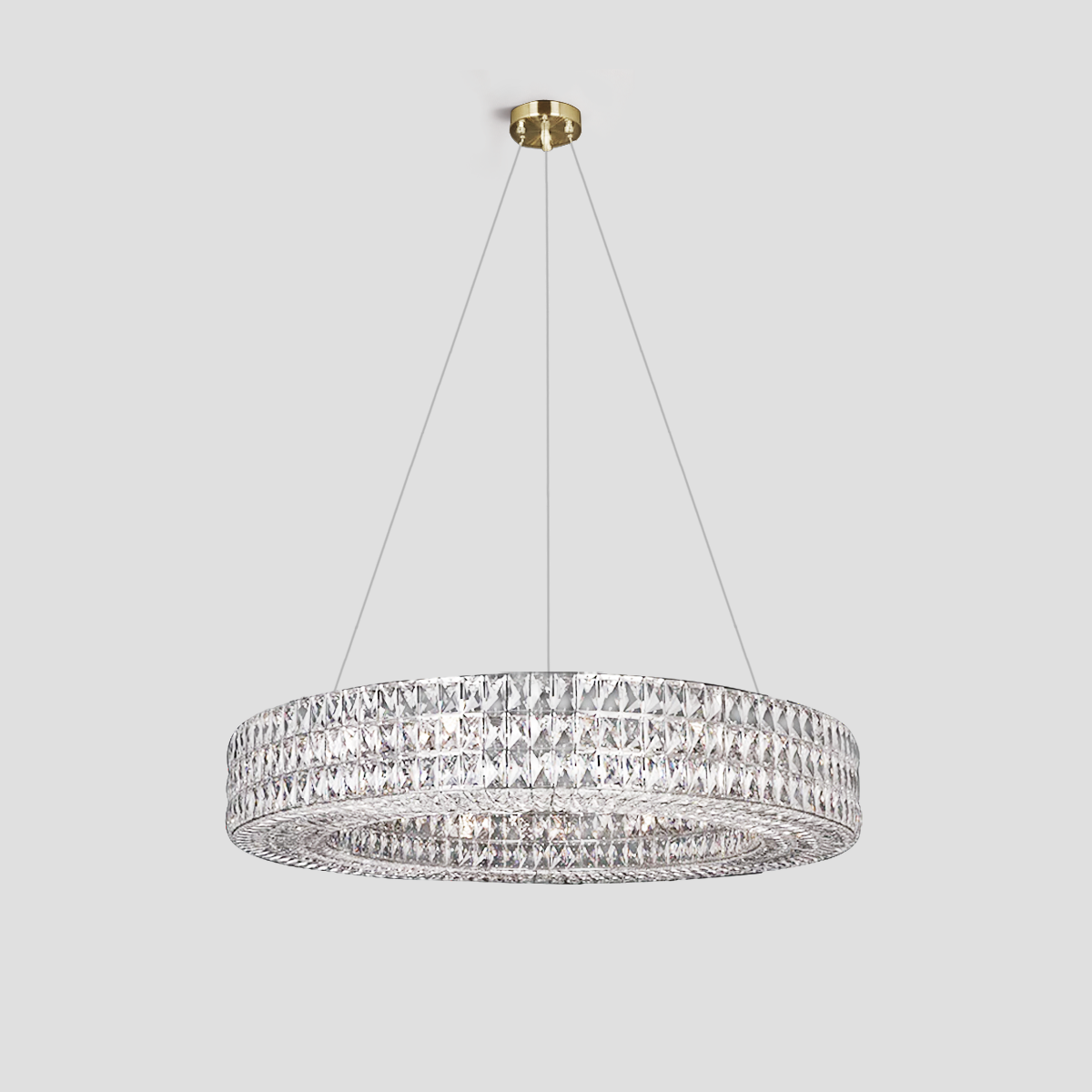 Massey Halo Crystal Ring Chandelier