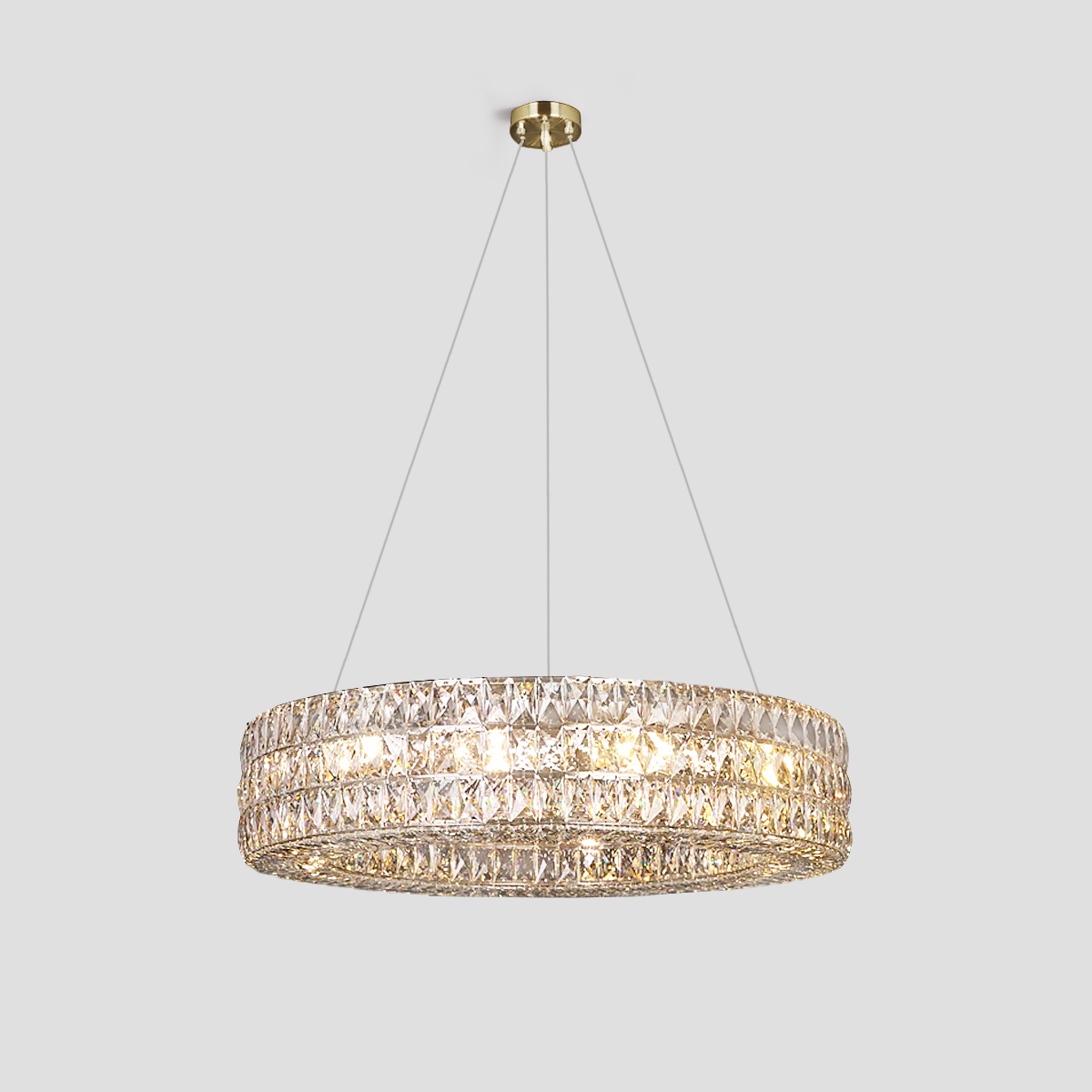 Massey Halo Crystal Ring Chandelier