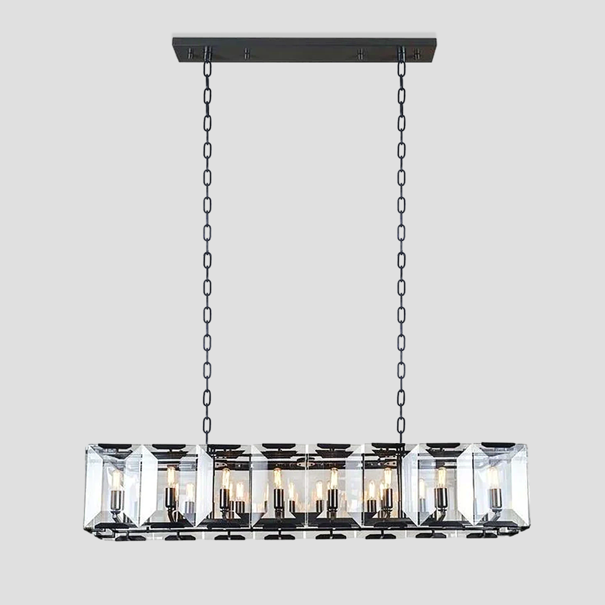 Malone Crystal Rectangular Chandelier