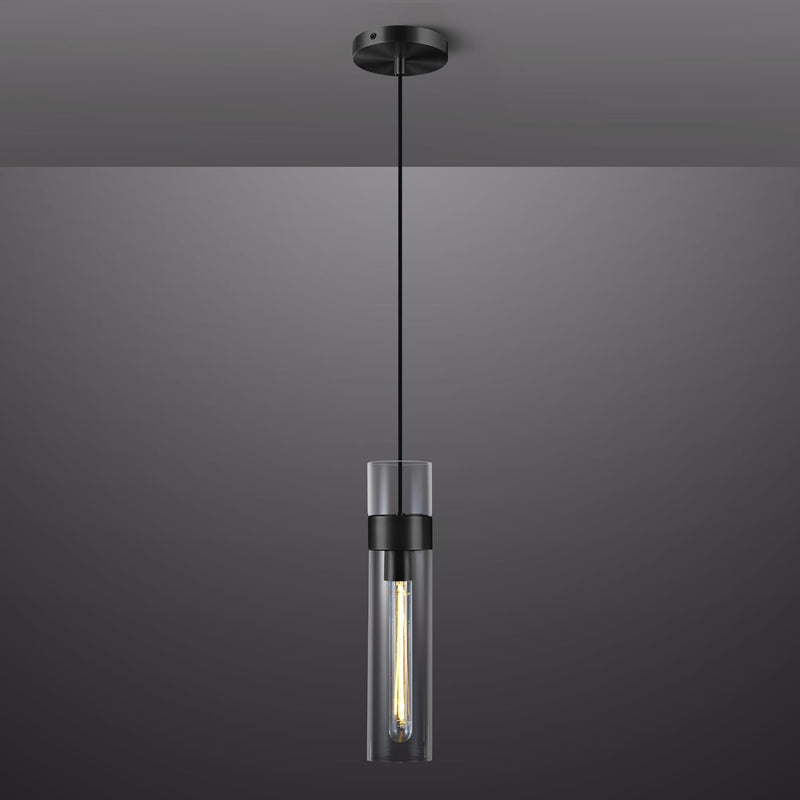 Load image into Gallery viewer, Glass Tube Brass Pendant Lights 1 Light/7 Lights
