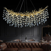 Modern Crystal Tree Branch Chandelier