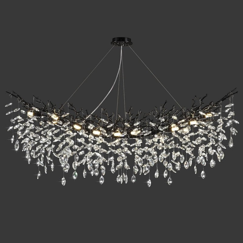 Modern Crystal Tree Branch Chandelier