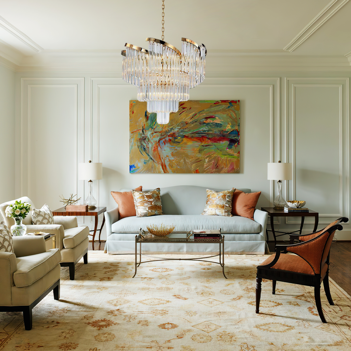 Garett Flow Crystal Chandelier