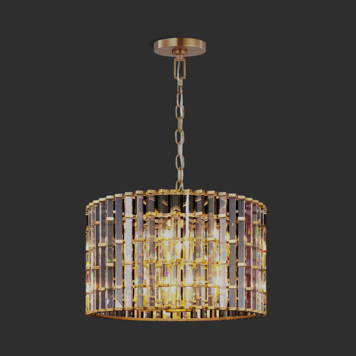 Teague Cylindrical/ Linear Chandelier