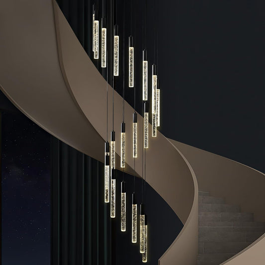 20-Light Modern LED High Ceiling Chandelier