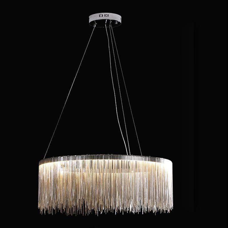 Alisa Luxury Round Chain Tassel Chandelier