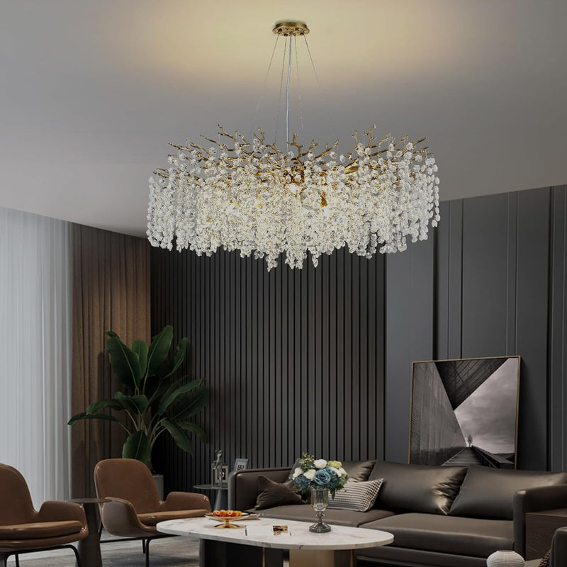 Load image into Gallery viewer, Snow Tree Branch Crystal Chandelier for All Rooms 30&quot; 40&quot; 55&quot;
