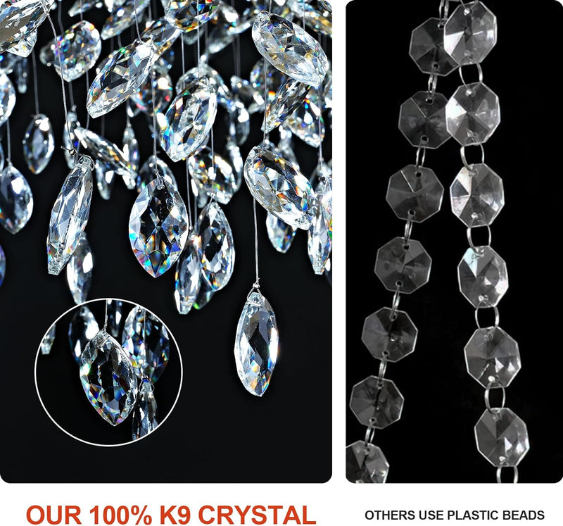 Load image into Gallery viewer, Ice Eye Modern Crystal Tree Branch Round Chandelier for All Rooms 30&quot; 40&quot; 48&quot;
