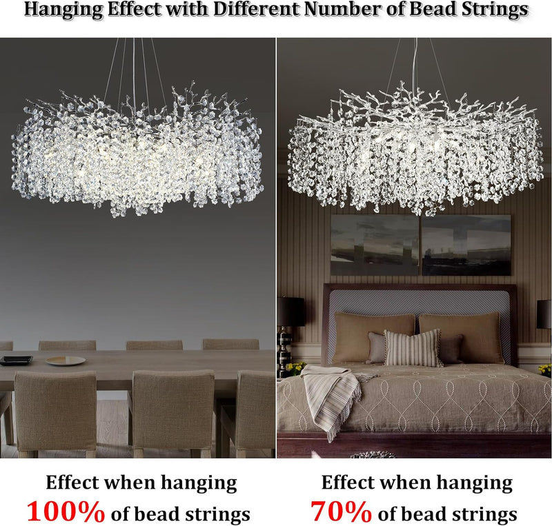 Load image into Gallery viewer, Snow Tree Branch Crystal Chandelier for All Rooms 30&quot; 40&quot; 55&quot;
