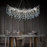 Ice Eye Modern Crystal Tree Branch Round Chandelier for All Rooms 30" 40" 48"