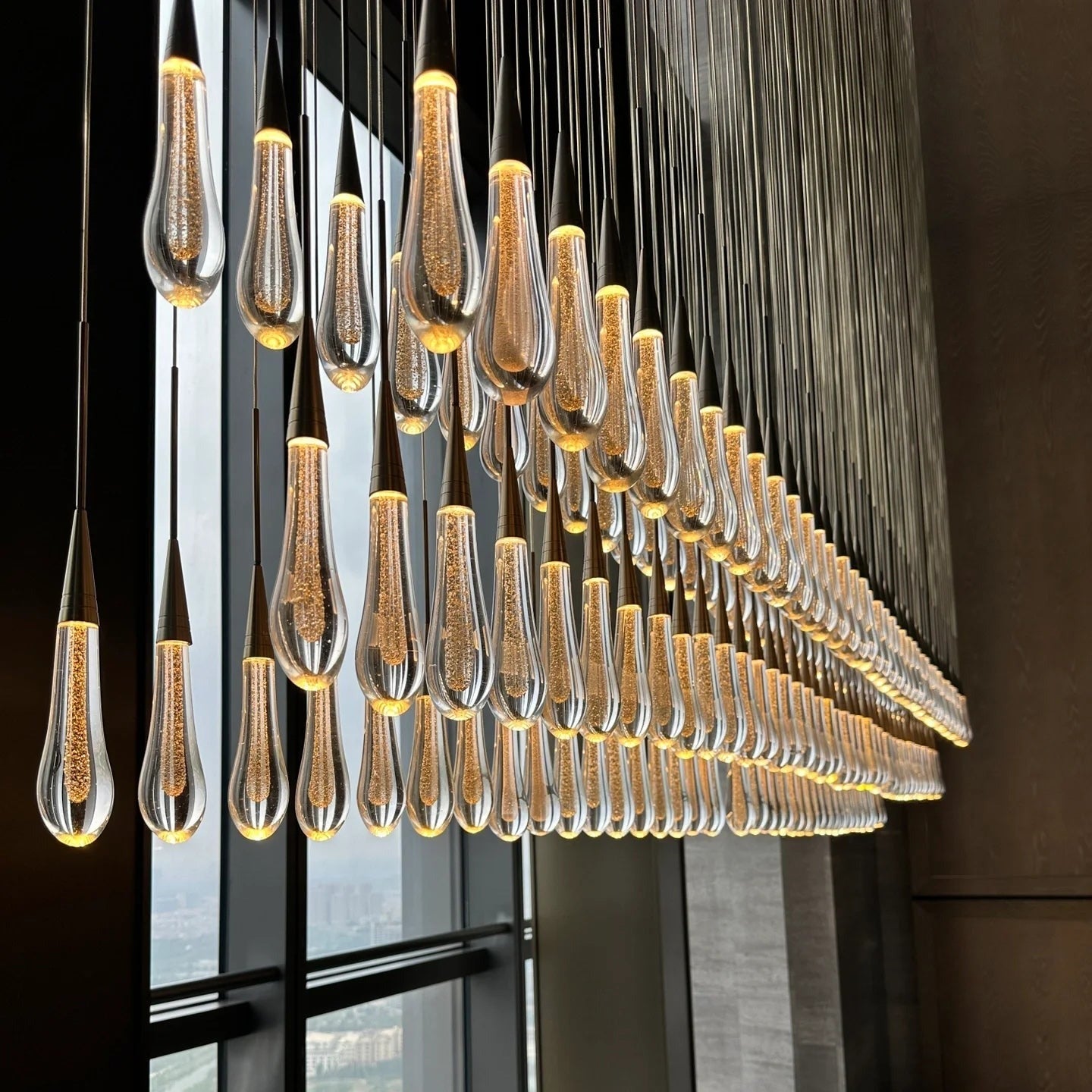 New Raindrop Linear Chandelier 60W", Soltaire Linear Chandelier