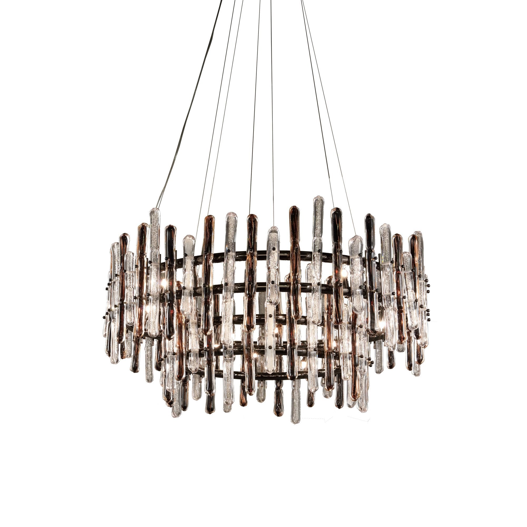 Sanjil Round Glass Chandelier