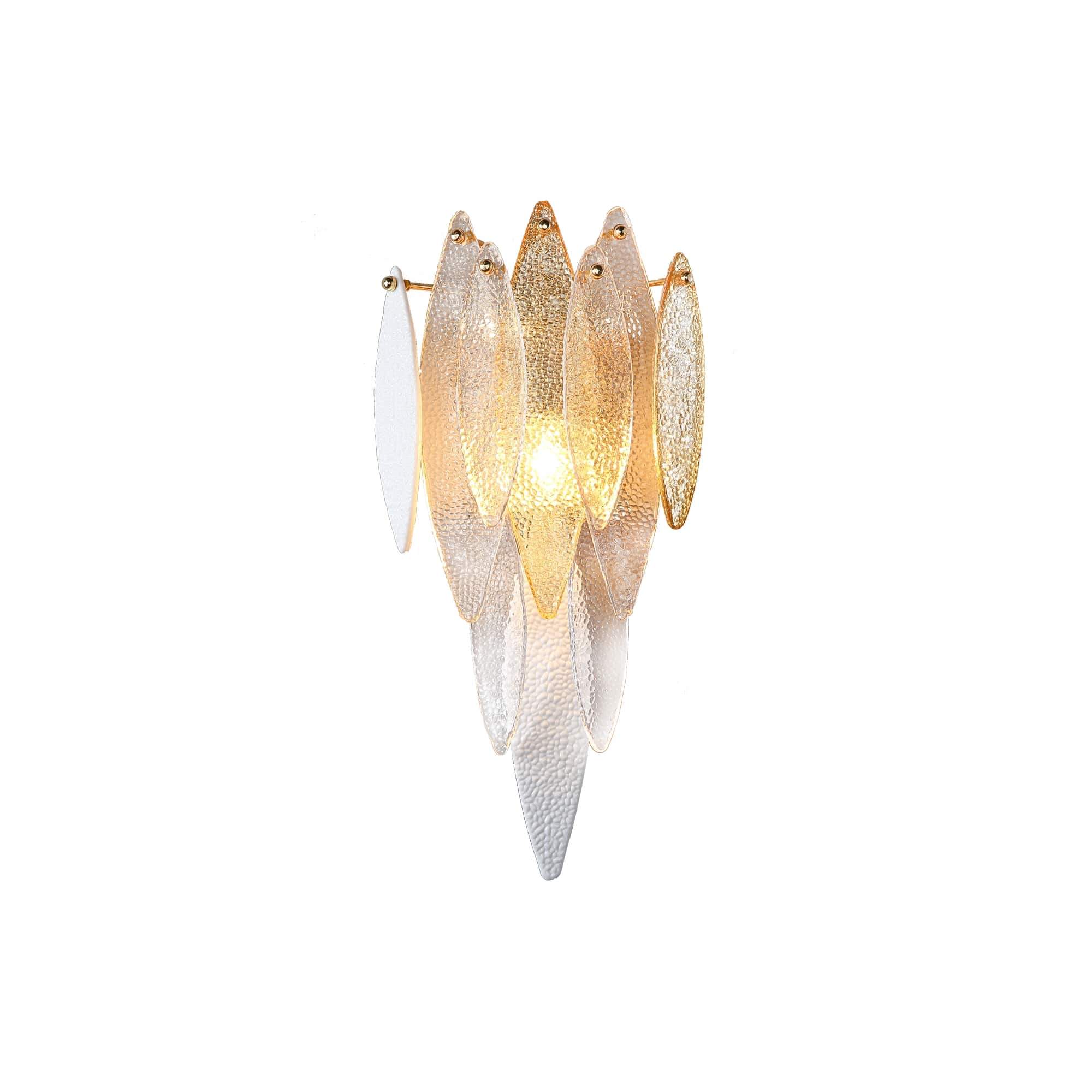 Alba  Tiered Oval Glass Sconce