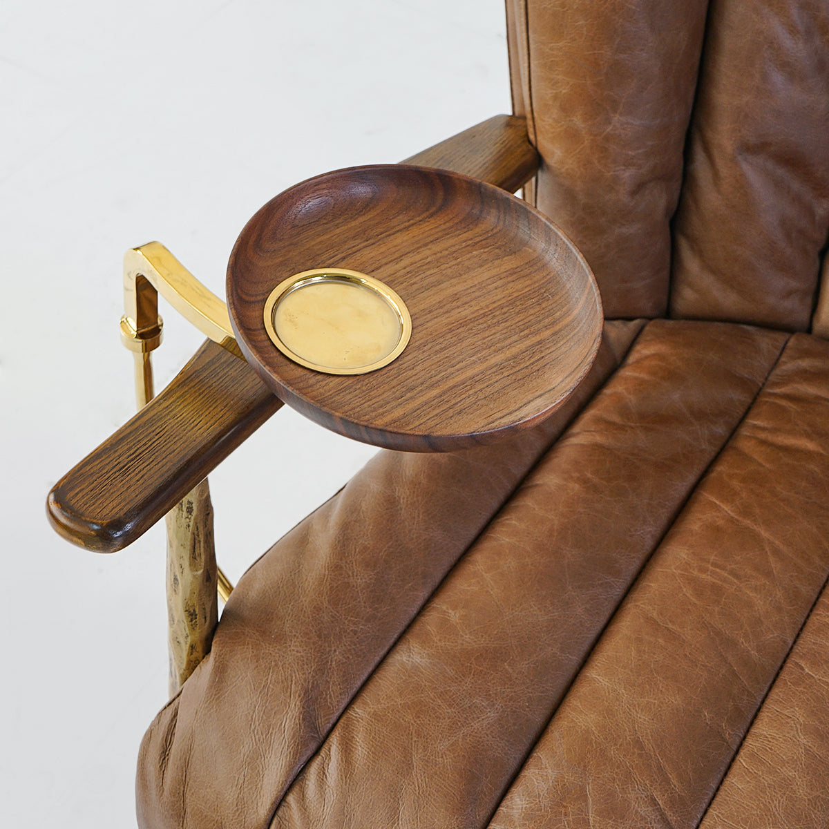 Thaddeus Vintage Leather Armchair Cigar Chair