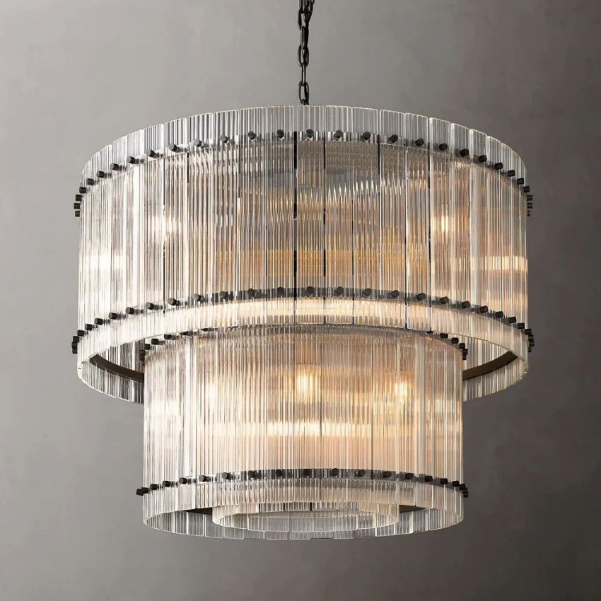 Sofil 2-Tier Round Chandelier 37"