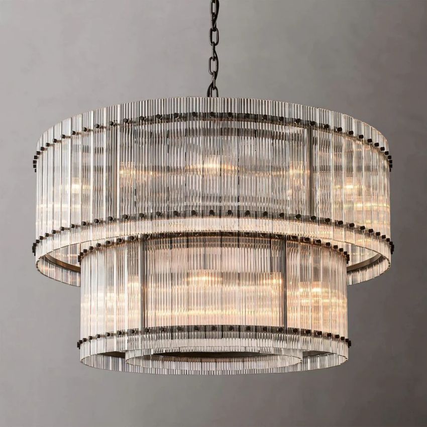 Sofil 2-Tier Round Chandelier 48"