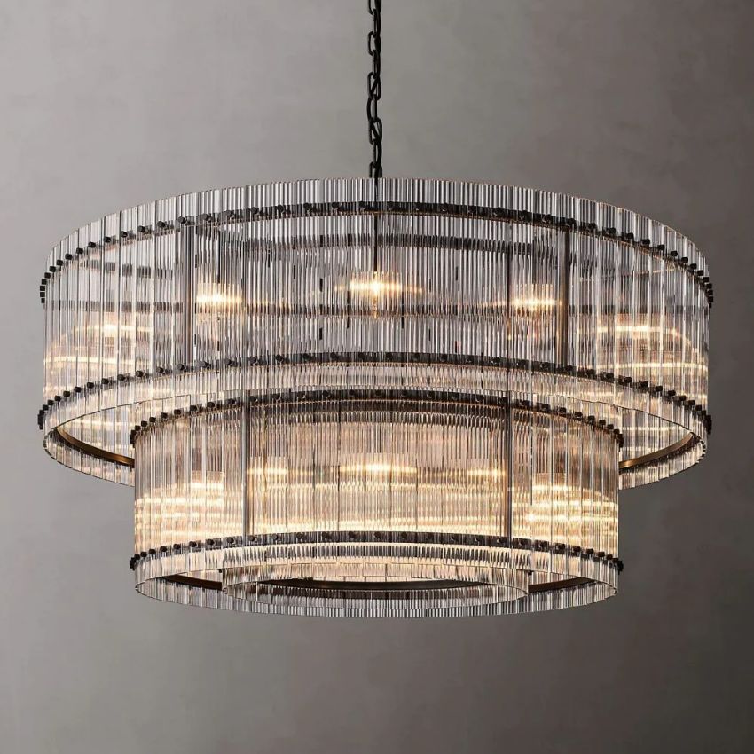 Sofil 2-Tier Round Chandelier 60"