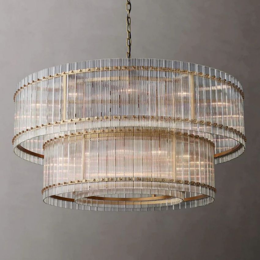 Sofil 2-Tier Round Chandelier 60"