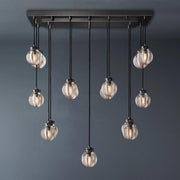 Aileen Pearl Ball Rectangular Chandelier 36"