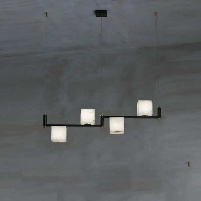 Alabaster Cubic Dining Table Pendant