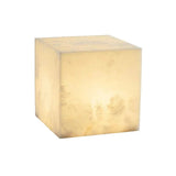 Alabaster Cubic Table Lamp