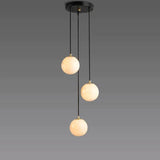 Share Alabaster Global Wavy Chandelier