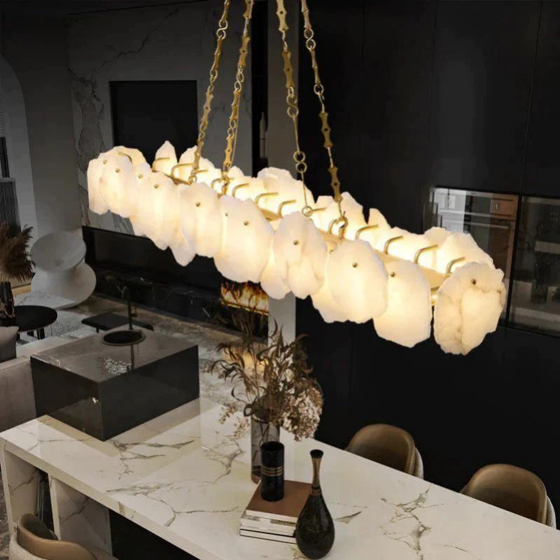 Share Alabaster Linear Chandelier (Chain)