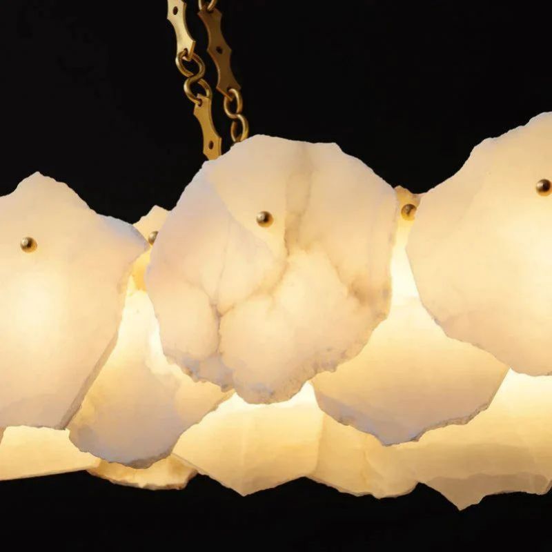 Share Alabaster Linear Chandelier (Chain)