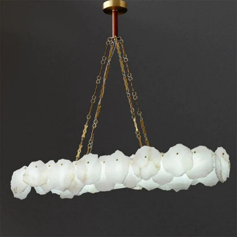 Share Alabaster Linear Chandelier (Chain)