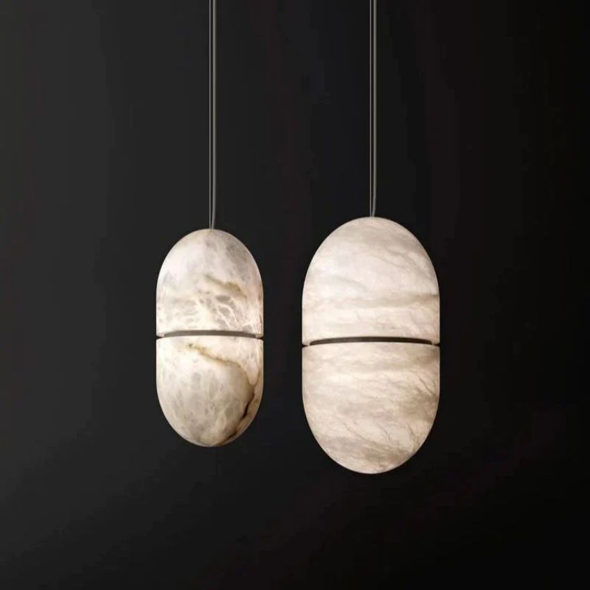 Alabaster Oval Pendant