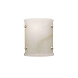 Alabaster Semi-Cylindrical Wall Sconce