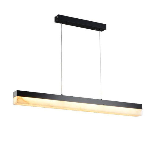 Alabaster Simple Linear Kitchen Island Chandelier