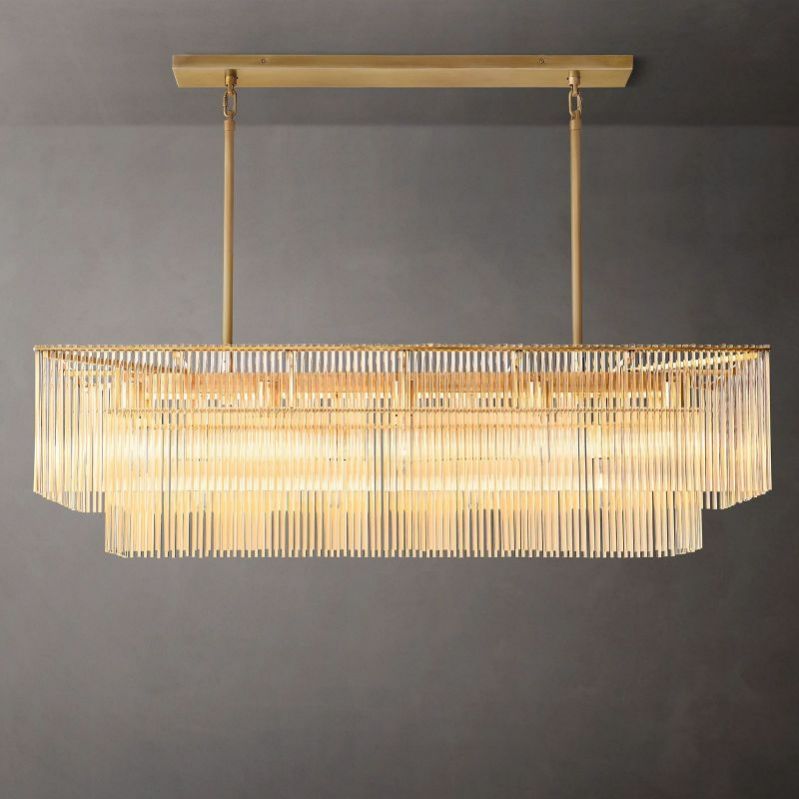 Amanda Rectangular Chandelier 54"