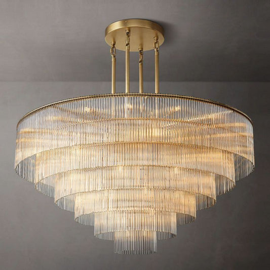 Amanda Multi-Layer Luxury Round Chandelier 60"