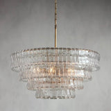 Amory Clear/Smoky Glass Round Chandelier 36"