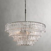 Amory Clear/Smoky Glass Round Chandelier 36"