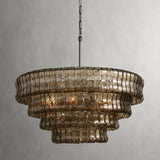 Amory Clear/Smoky Glass Round Chandelier 36"